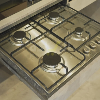 بوتاجاز غاز بلت إن جورينيا 60 سم، 4 شعلات، ستانلس ستيل – موديل – GW641X