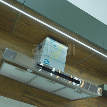 شفاط حائط هانز – 90 سم، قوة شفط 1000 م³/ساعة - 100 وات -فضي، تحكم باللمس - موديل - STILO S 90