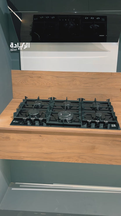 بوتاجاز بلت إن غاز 90 سم من بيورتي – 6 شعلات – إشعال ذاتي – نظام أمان – HPT902G