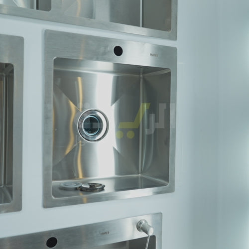 حوض مطبخ هانز ستانلس ستيل 304 – مقاس 51×46×20 سم – موديل – H-51-46 HANS