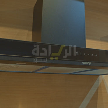 شفاط مطبخ أبخرة جورينيا – أسود 90 سم | قوة شفط 674 م³/س مع تشغيل هادئ - موديل - WHT944EGB