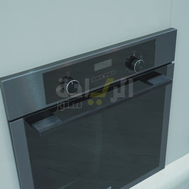 فرن غاز بلت إن ماركة هانز مقاس 60 سم - سعة 73 لتر - زجاجي أسود موديل - HANS OGO202 U.S