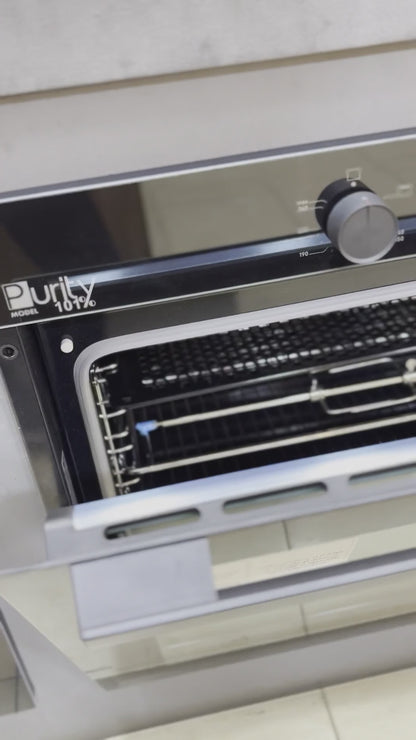 فرن بلت إن غاز بيورتي 90 سم XXL - أمان كامل وشواية غاز - OPRQG90BL