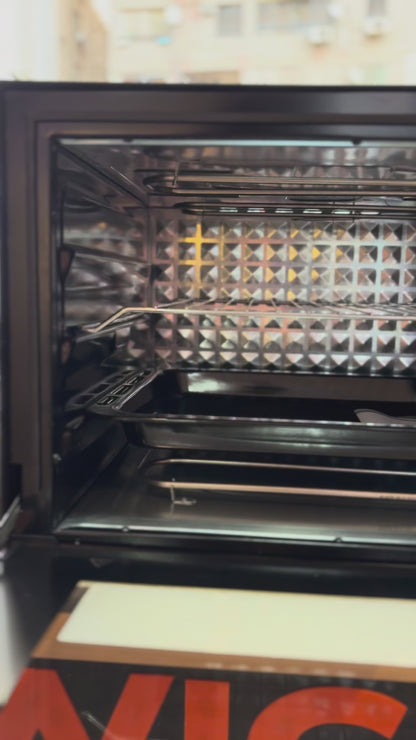 فرن كومتيل 70 لتر أسود Turbo – LX-9325 – تسخين 3D ومروحة توربو بضمان بيورتي