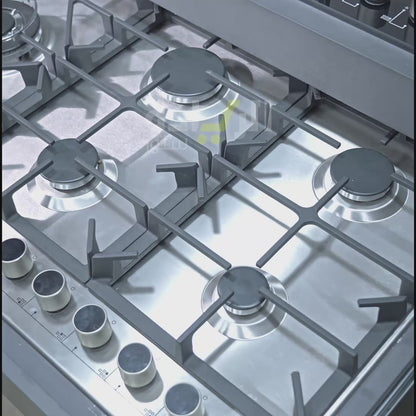 بوتاجاز مسطح بلت إن 90 سم من بيورتي – 5 شعلات – إشعال ذاتي – شعلة ثلاثية – HPT907S