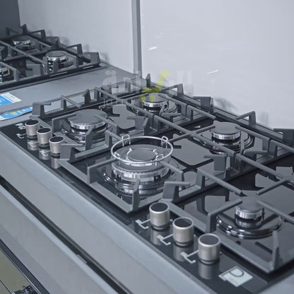 بوتاجاز بلت إن غاز 90 سم من بيورتي – 6 شعلات – إشعال ذاتي – نظام أمان – HPT902G