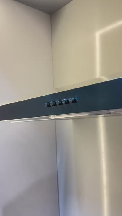 بيست اير شفاط مطبخ مسطح - 80 سم - قوة لشفط 650 م/س - 2 ماتور FIME إيطالي - موديل - WAVE 80CM INOX