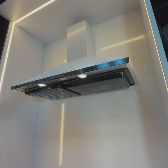 شفاط مطبخ هرمي بيست إير (best air) KLS4X 9024PB INOX