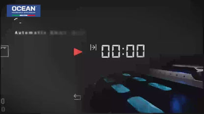 فرن أوشن غاز 60 سم INOX بباب زجاج أسود – شواية غاز – شواية دوارة – Air Fryer – شاشة LED – تنظيف كاتاليتيك – موديل OOGR 65 IECF2 SV