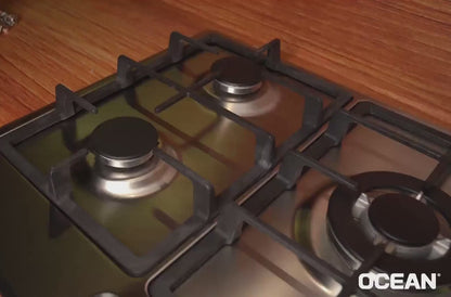 Ocean Built-In Gas Hob, 90 cm, Stainless Steel - Model - OGHF 95 I PRO SV