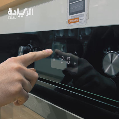 بيورتي فرن بلت إن غاز ديجتال بشواية غاز 90 سم أسود 97 لتر - موديل - OPT902GGD