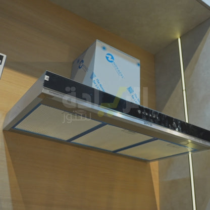 شفاط مطبخ جورينيا أبخرة – ستانلس ستيل 90 سم – 3 سرعات – قوة شفط 673 م³/س – موديل - WHT944EXGB