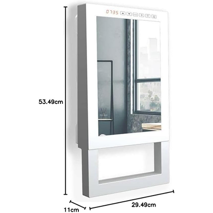 ريديالايت دفاية حمام رقمية – شاشة ديجيتال تعمل باللمس 1800 وات مع حامل مناشف – موديل – QUADRO