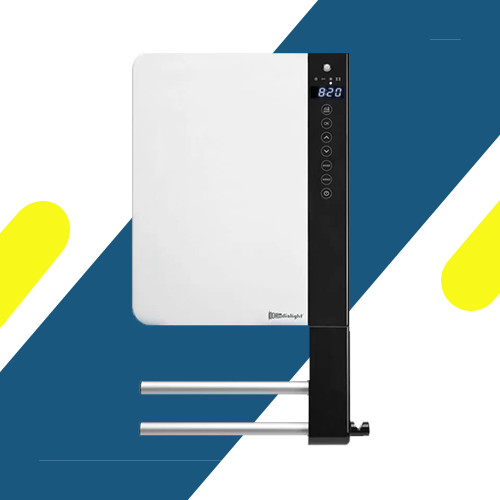 دفاية حمام رقمية ريديالايت  – شاشة ديجيتال، 1800 وات، تحكم باللمس، رفيعة جدًا - موديل - Windy 2B