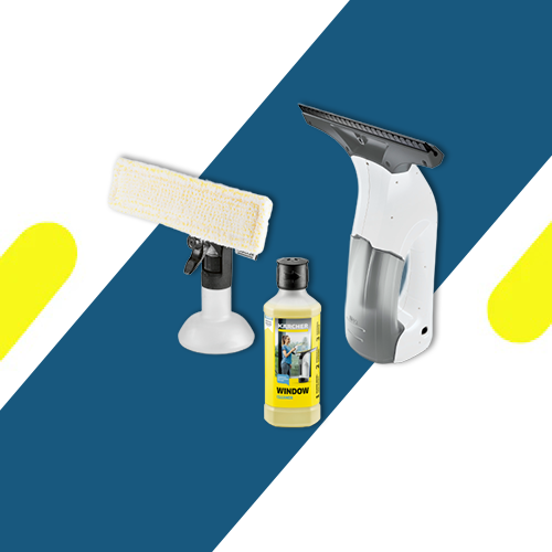 منظف النوافذ اللاسلكي كارشر – تنظيف خالٍ من الخطوط والبقع، بطارية ليثيوم تدوم حتى 25 دقيقة - موديل - WV1 Plus